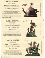 WW 63 AUTOVIE VENETE - Salvador Dalí - three toll receipts 1995 - ticket