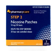 Pharmacy Care Nicotine Patches 14mg 24 Hours Step 2 Quit Smoking Now Amcal Sigma