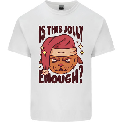 Christmas Cat Is This Jolly Enough lustig Kinder T-Shirt Kinder