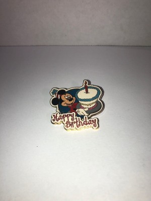 Disney Happy Birthday Mickey Mouse Cake Red White And Blue Pin