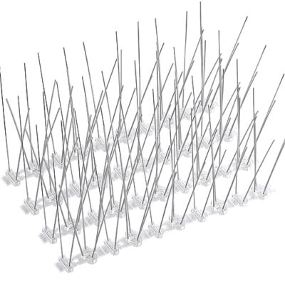 3.3Ft Stainless Steel Bird Repellent Spikes Anti Bird Spikes for Fence Roof