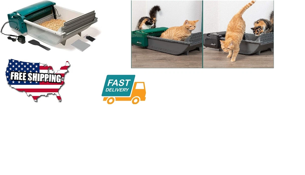 Pet Zone Smart Scoop Automatic Cat Litter Box, Semi Self, 53 OFF