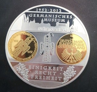 Giganten Medaille 70mm 110 g. Die ersten Fünf Gedenkmünzen. Top!