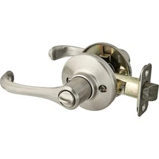 Kwikset Dorian Satin Nickel Privacy Bed Bath Door Lock Lever Handle 93001-881