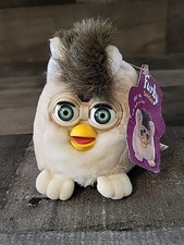 1999 Furby Buddies Small Beanie Plush More Hungry NWT Vintage Tan/Brown Retro