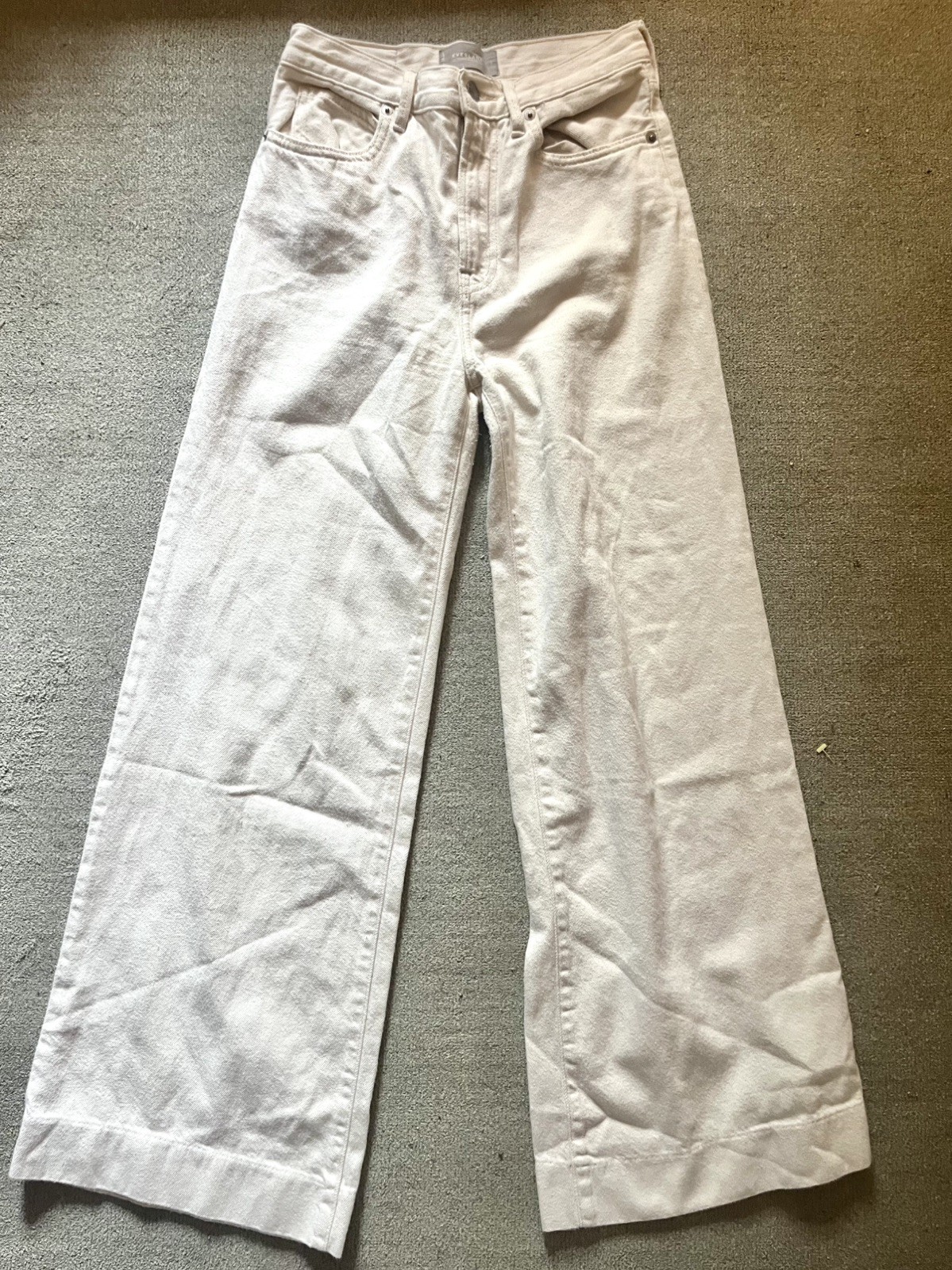 Everlane The Summer Wide Leg Jeans Womens 24  Organic Cotton Wide