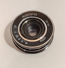 Lens Industar - 69 2.8/28mm M39 USSR lens Wide Angle Pancake Soviet Lens