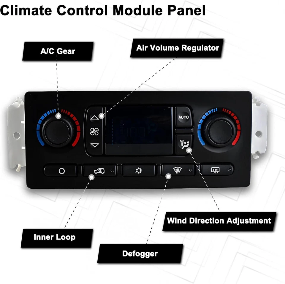599-009 A/C Climate Control Module for 03-04 Chevy Silverado GMC Sierra 15107730 Foto 4 de 4