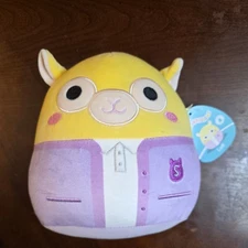 Jazware Squishmallows Lafi the Llama in School Cardigan 8 Inch New