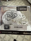 Tamba Hali Chiefs Salute to Service Signed Mini Helmet Beckett