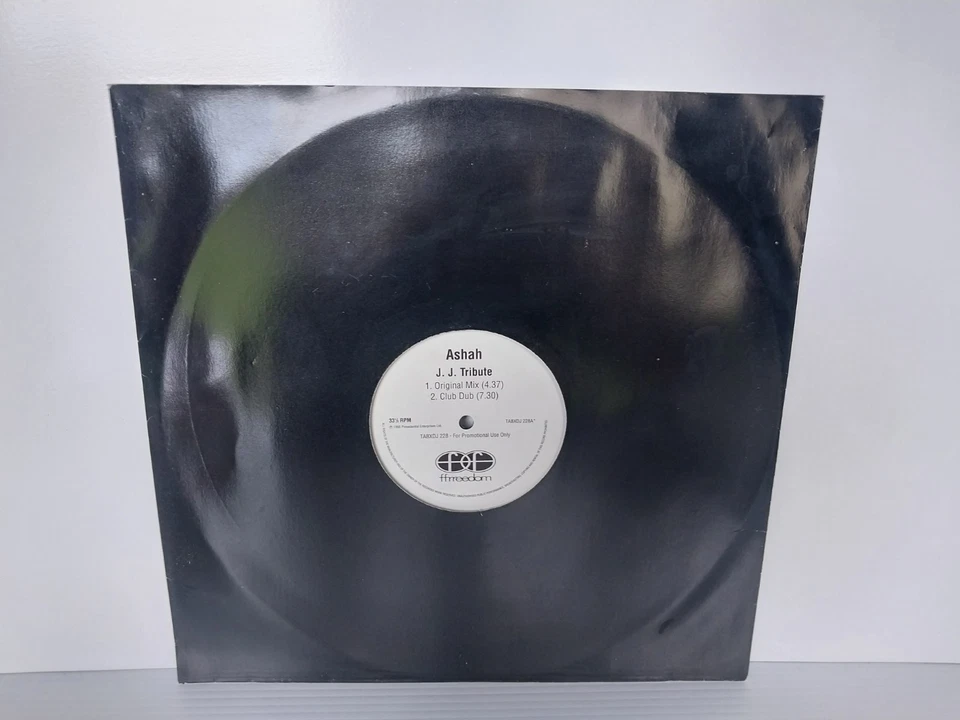 Ashah J.J. Tribute 12" Single 1995 DJ Vinyl Record A.S.H.A.H. Promo - Image 2 of 4