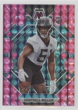 2023 Panini Mosaic Rookies Pink Camo Mosaic Prizm Ventrell Miller #374 1j4c