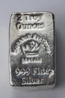 MPM Monarch Precious Metals 2 Troy oz .999 Fine Silver Ingot Bar