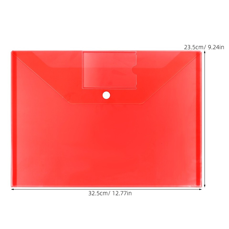 40Pcs Versatile Reusable Plastic File Bags Document Holders with Label ...
