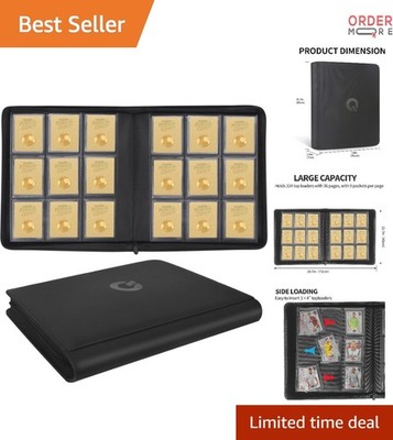 Toploader Card Binder Holds 324 Toploaders 9-Pocket Sports Trading Card Folder