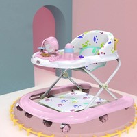 Adjustable baby walker cradle first step push activity music ride on car melody