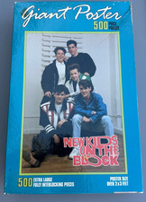 New Kids On The Block Giant Poster 500 Piece Puzzle 2 X 3&lsquo; Pre-Owned Vintage!!!