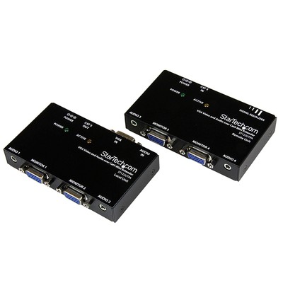 Startech Vga Video Extender Over Cat 5 With Audio - 1 X 2 (st122utpa)