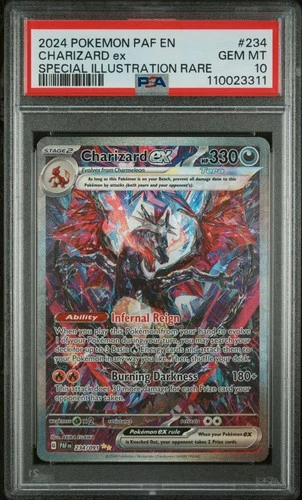 Charizard Ex Pokemon Paf En-Paldean Fates 234 NM PSA 10