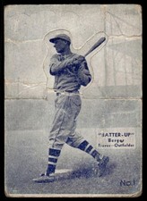 1934 BATTER-UP WALLY BERGER 1 POOR R318 BASEBALL BOSTON BRAVES