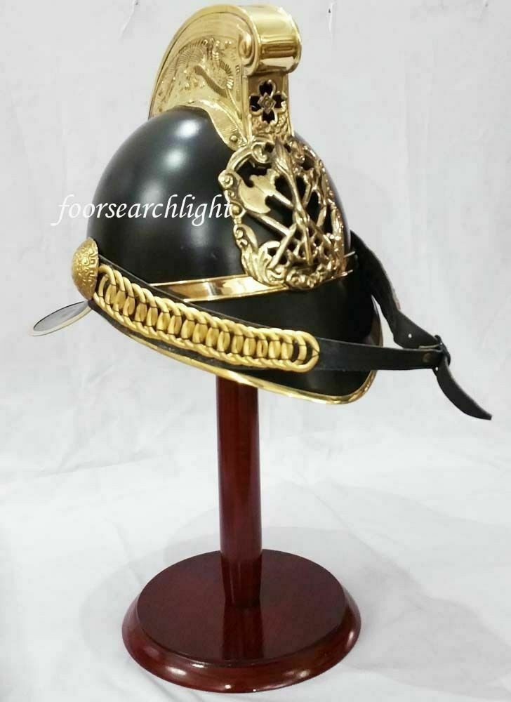 MERRYWEATHER BRITISH JEFE BOMBERO CASCO VICTORIANO HIERRO LATÓN disfraces...