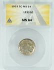 1923 ANACS MS64 Buffalo Nickel