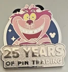 Disney 2025 Hidden Mickey WDW 25 Years Pin, Cheshire Cat (Alice in wonderland)