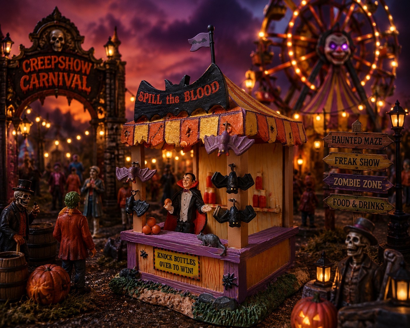 Lemax Spooky Town – Spill The Blood #03808 – Table Accent – Retired - Used