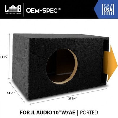 1.50 ft³ Ported MDF Enclosure Box for Single JL Audio 10'' W7 (10W7 AE) Subwoofer
