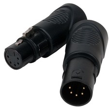 AMERICAN DJ ACRJ455PSET PRO GRADE RJ45 TO 5-PIN XLR MALE/FEMALE ADAPTER SET NEW