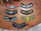 Harley Davidson Owners HOG Embroidered Rocker Patches Lot of 7 NEW! 2010-2019