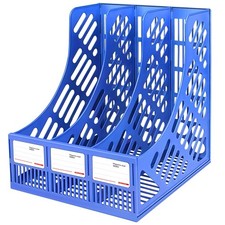 Desk File Organizer,3 Sections Upright Mesh Desktop Organizer,File Sorter Let...