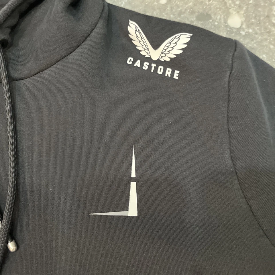 Castore Mens Racing Spire Motorsport Chevrolet Black Hoodie Sweatshirt Sz 2XL - Image 2 of 4