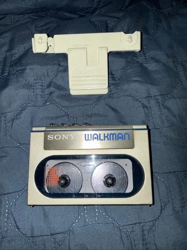 Vintage Sony Walkman WM-10 Cassette Player Japan Made Blue Text - Untested P/R