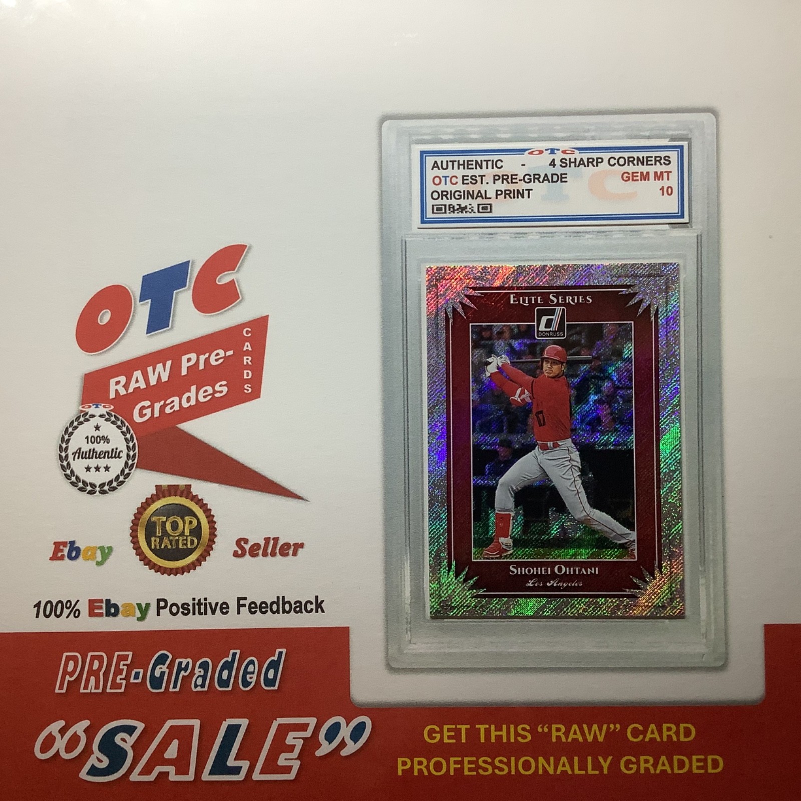 1970s-NOW HOFs/Stars/RCs 1-MYSTERY PICK OTC Certified Pre-Graded Slab Card view 3