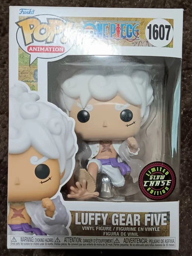 Funko Pop! One Piece Luffy Gear Five CHASE Glow #1607 with POP Protector
