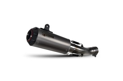 Scorpion Auspuff rot Power Slip-On Titan Triumph Speed Triple 1050 S RS 18-20