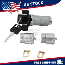 Ignition Switch Door Lock Cylinder 2 Keys For Chevy For GMC 88-02 Keyed Alike
