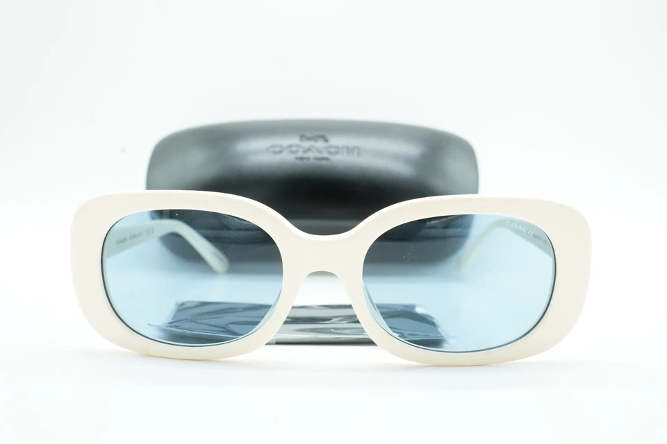 GAFAS DE SOL COACH HC8358U 568672 BLANCAS OPACAS DE DISEÑO AUTÉNTICAS 54-20 140 CON ESTUCHE Foto 2 de 4