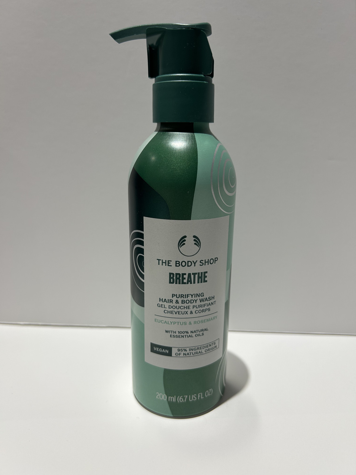Body Shop Breathe Wash 200ml Eucalyptus Rosemary Hair Body Wash Discontinued