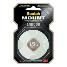 Scotch-Mount Indoor Double-Sided Mounting Tape 110H-DC, 1/2 in x 80 in