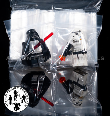 100 säurefreie Aufbewahrungstaschen für Lego Minifiguren Zubehör Sammlerstücke Münzen