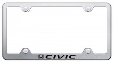 Honda Civic Laser Etched 50 State Legal License Plate Frame Official Licensed
