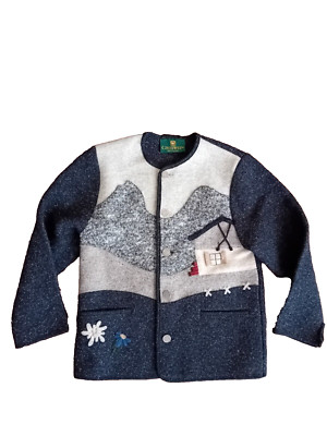 Giesswein Girl's Tyrolean Wool Jacket Size 12 Years