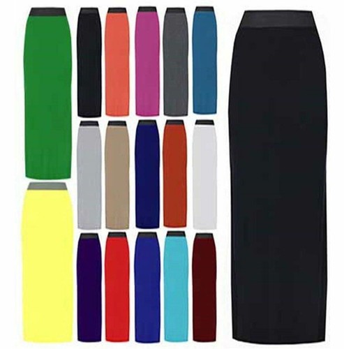 Damas Mujer Gitana Camiseta Larga ceñida al cuerpo Maxi Vestido Falda Damas Falda Talla 8-26 - Imagen 3 de 17