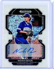 2022 Panini Prizm Draft Picks NOAH DEAN Red Sox White Sparkle AUTO Rookie RC 1/1