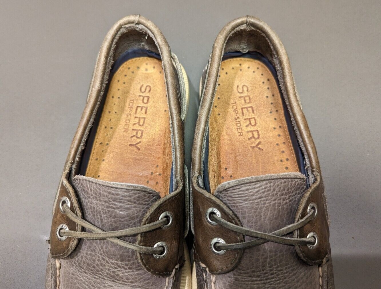 Sperry Topsider Original Boat Shoe.Cheap.Flats Gray U… Gem