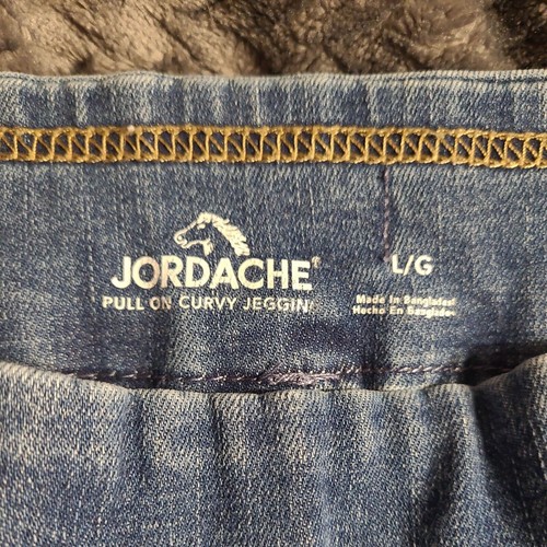 Jordache Womens Jeans High Rise Pull On Denim Blue Medium Wash 31 x 28 Sz Large - Picture 5 of 8