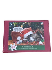 Christmas Cat 1000 Piece Jigsaw Puzzle Holiday Sealed New