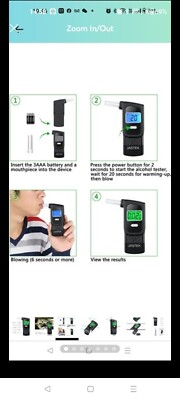 Portable Breathalyzer Tester, Professional-Grade Breathalyzer Digital Alcohol...